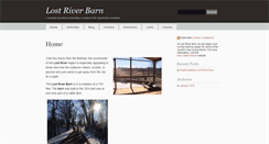 Desktop Screenshot of lostriverbarn.com